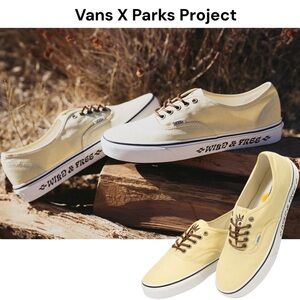 Vans Parks Project Yellow Sun Embroidered Low Top Sneakers Shoes Suede Lace 7.5